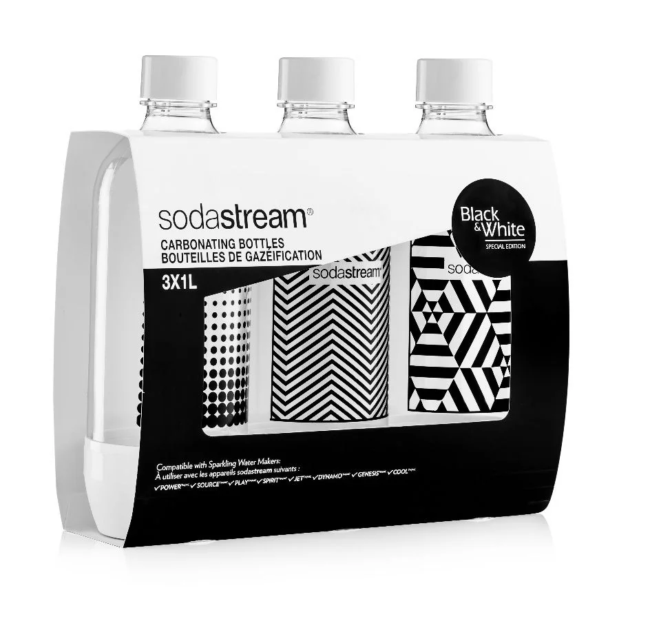 SODASTREAM Lahev TriPack 1 l 3 ks Black & White