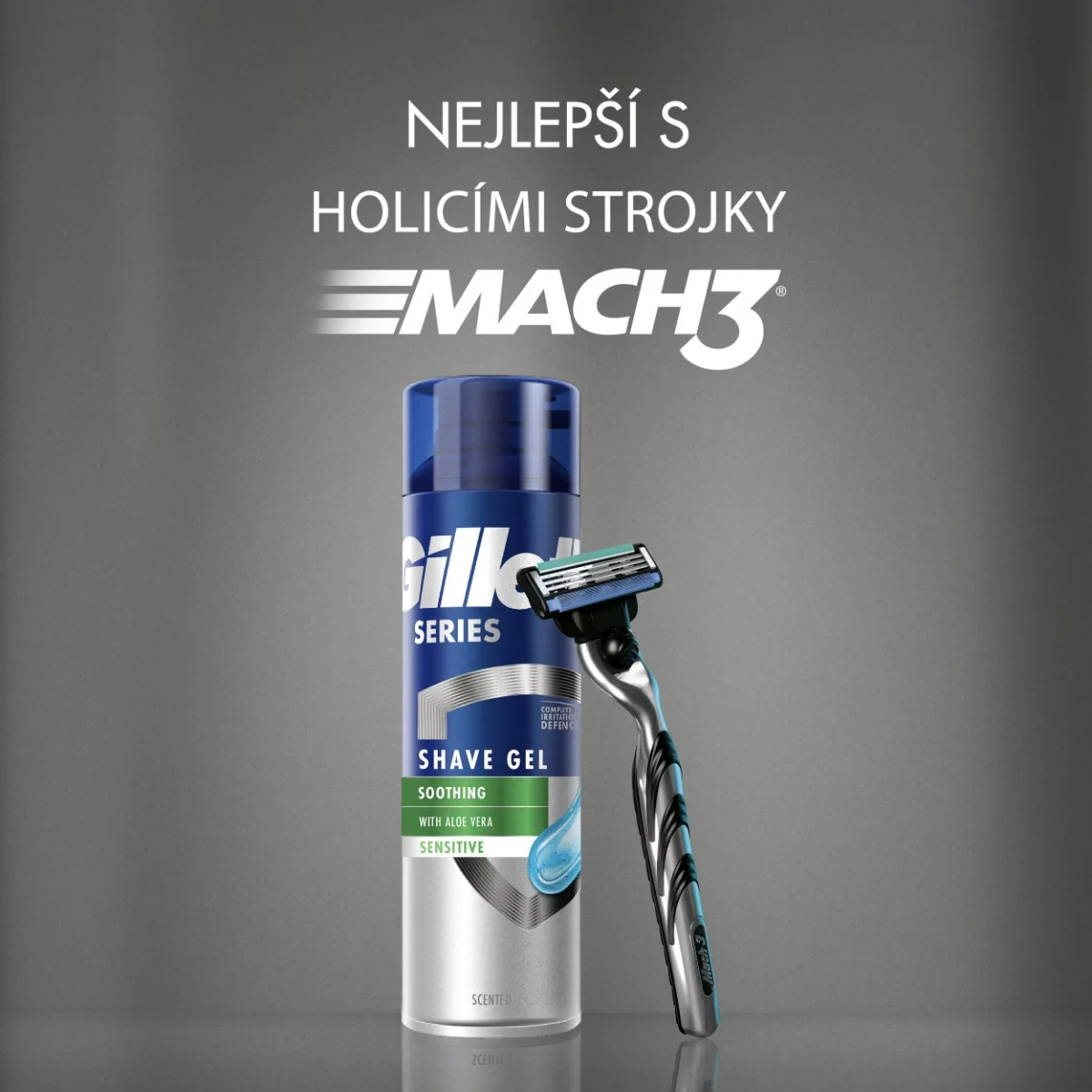 Gillette Series Sensitive gel na holení 200 ml