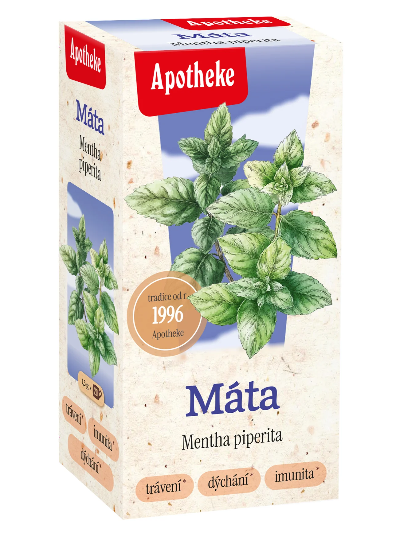 Apotheke Máta peprná porcovaný čaj 20 sáčků