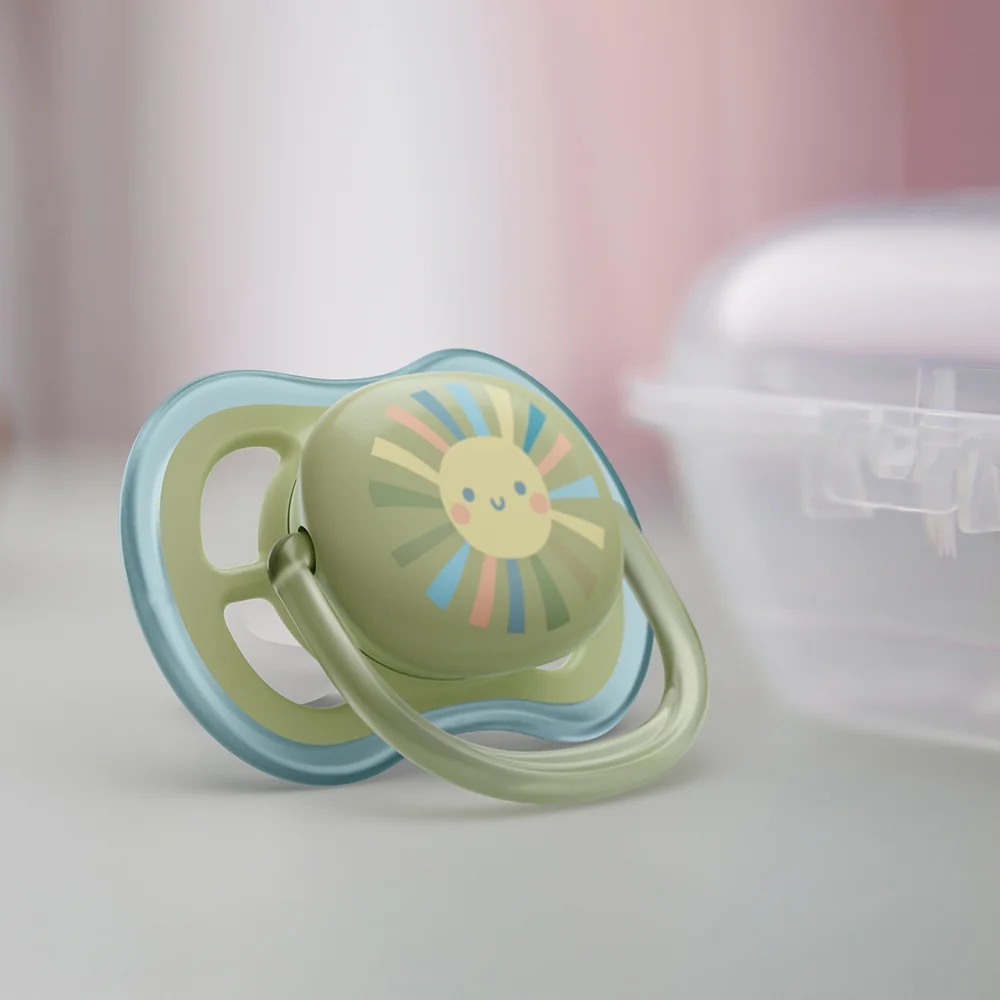 Philips Avent Šidítko Ultra air 0–6m chlapec 2 ks duha