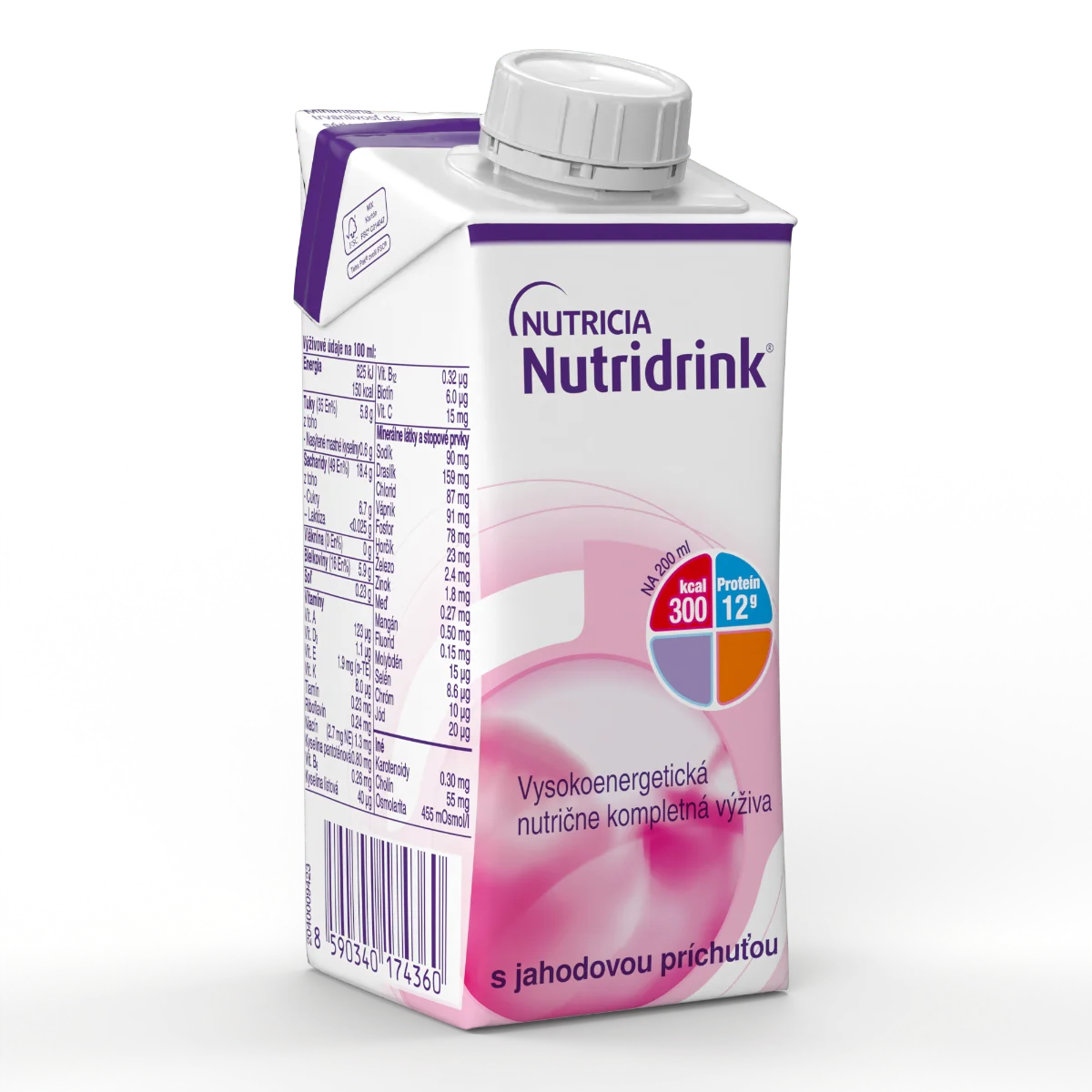 Nutridrink s příchutí jahodovou 200 ml