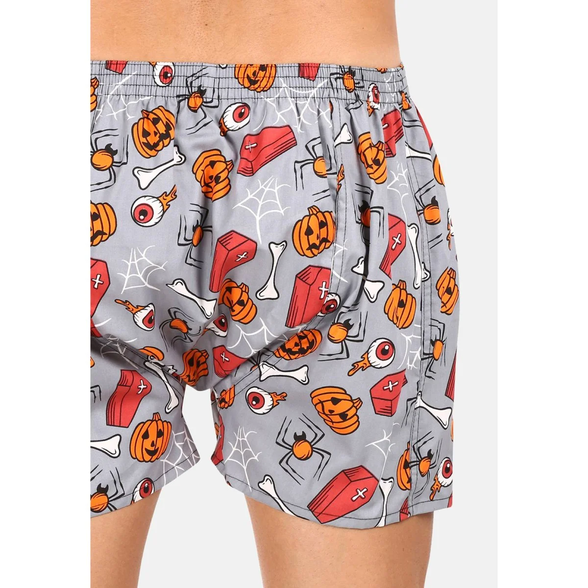 Styx Pánské trenky art klasická guma Halloween rakve (A1752) XL