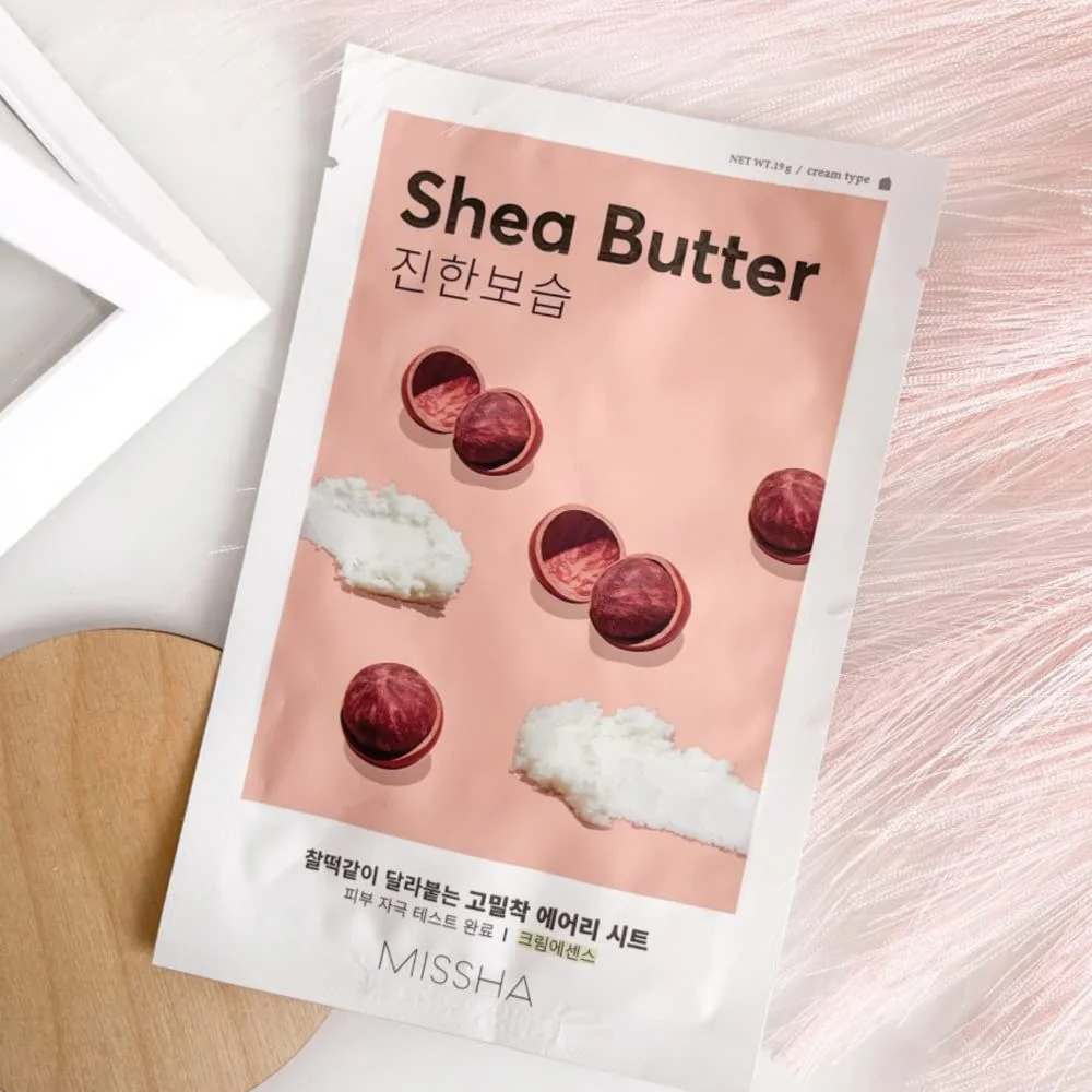 Missha Airy Fit Shea Butter výživná plátýnková maska 19 g