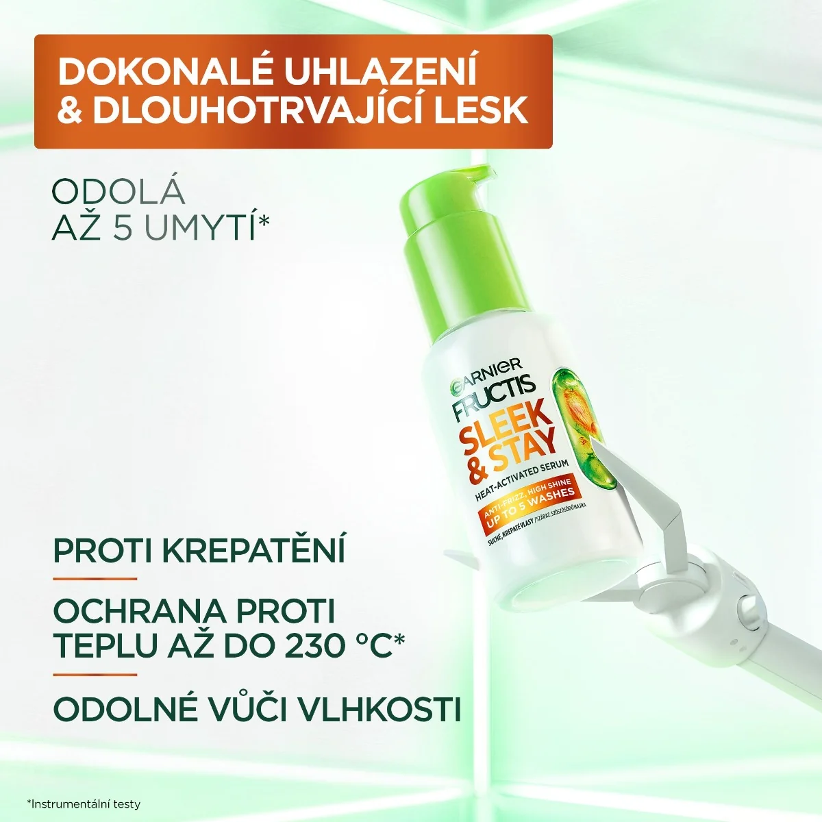 Garnier Fructis Sleek & Stay sérum na suché a krepaté vlasy 50 ml