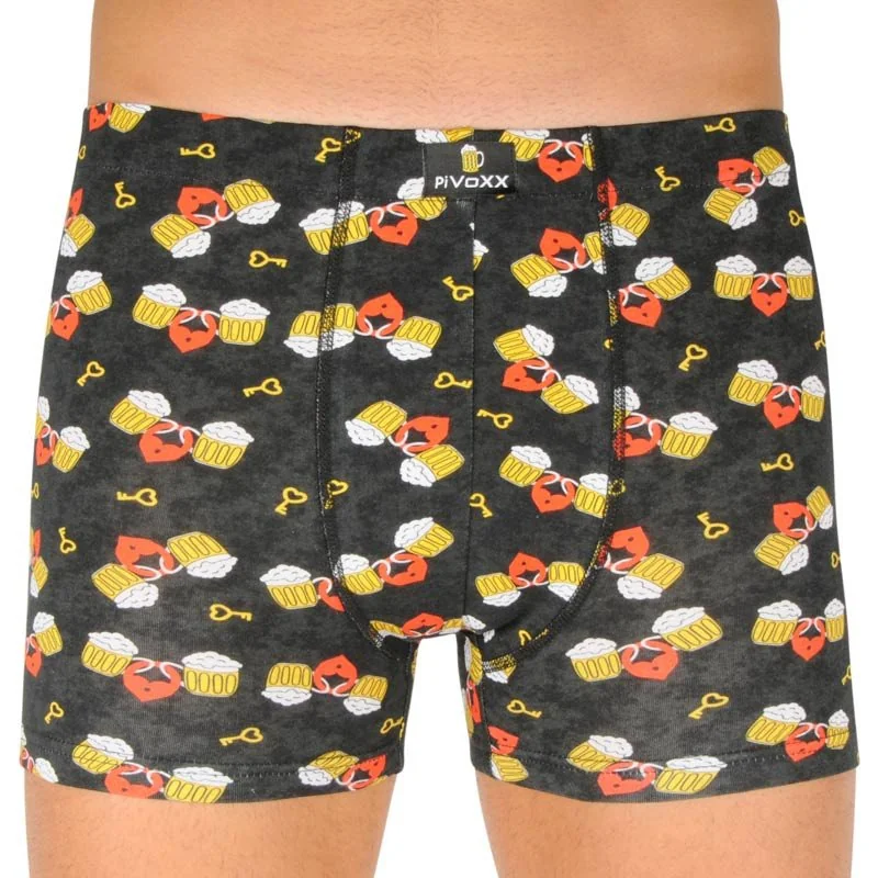 VoXX Pánské boxerky vícebarevné (Kevin- pivo/love) L 