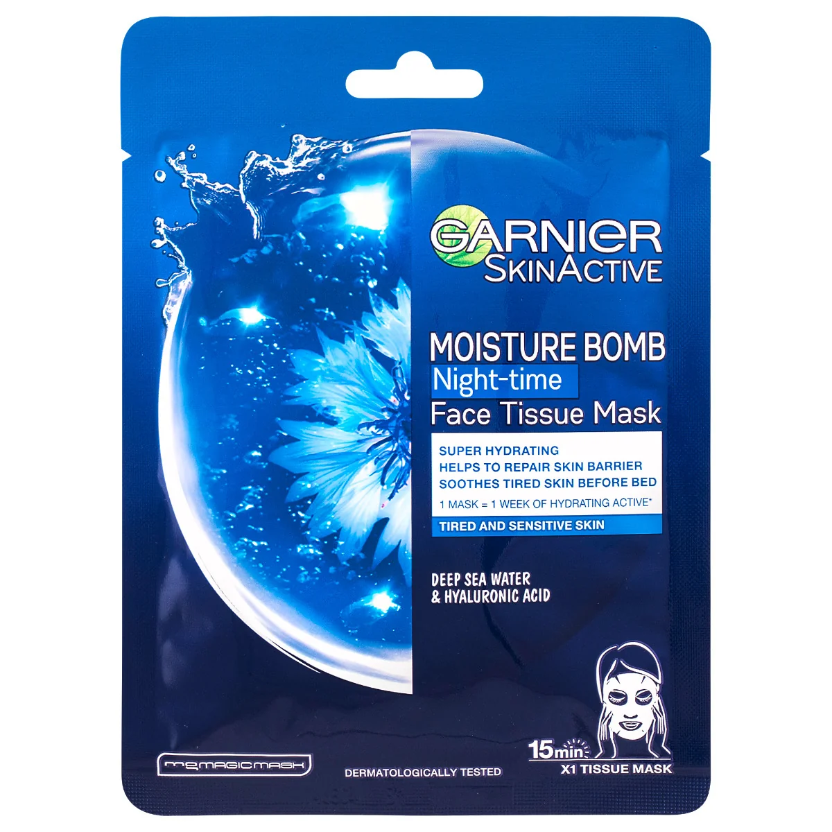 Garnier Skin Naturals Night pleťová textilní maska 32 g