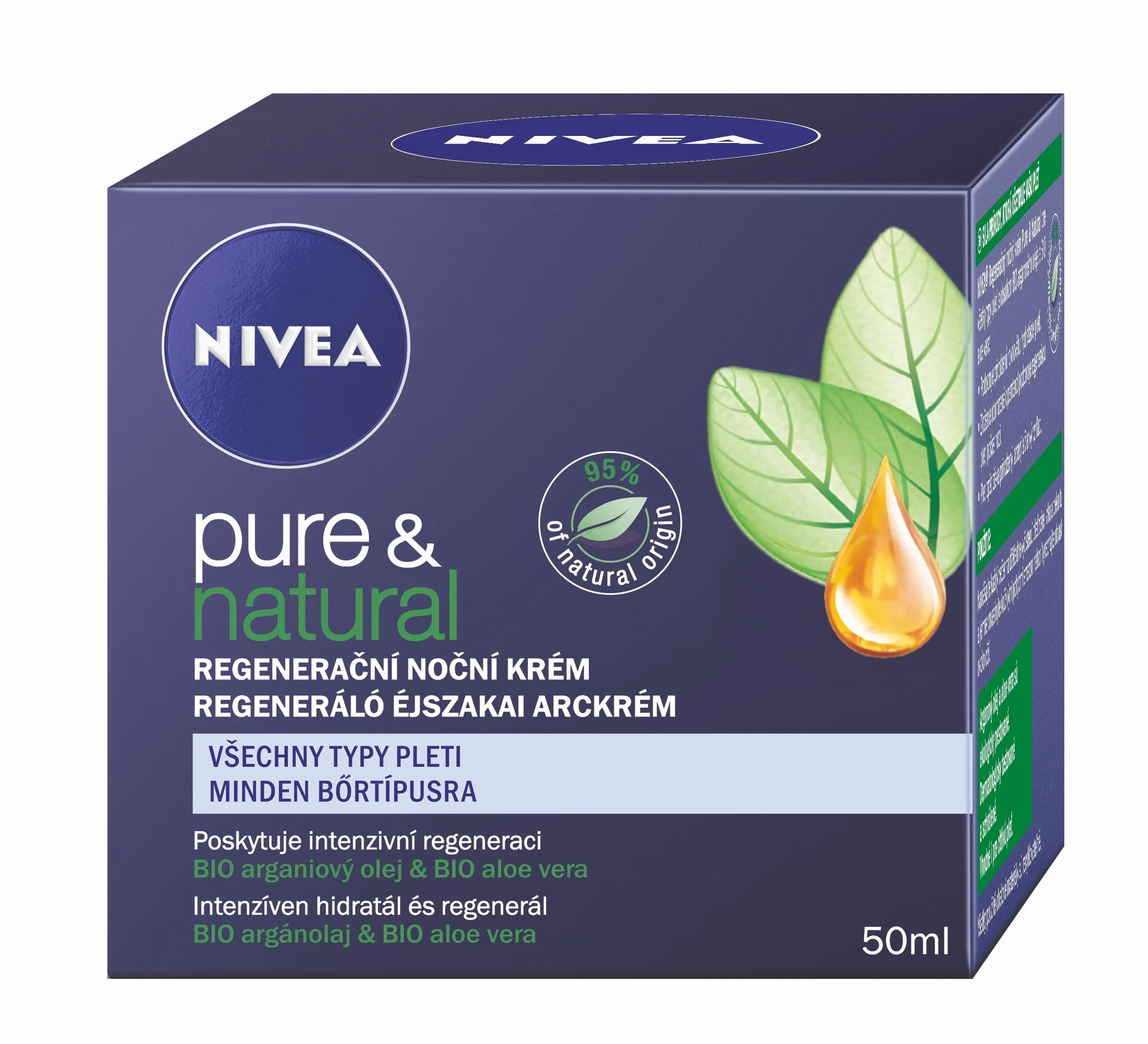 NIVEA Noční krém Pure&Natural 50ml