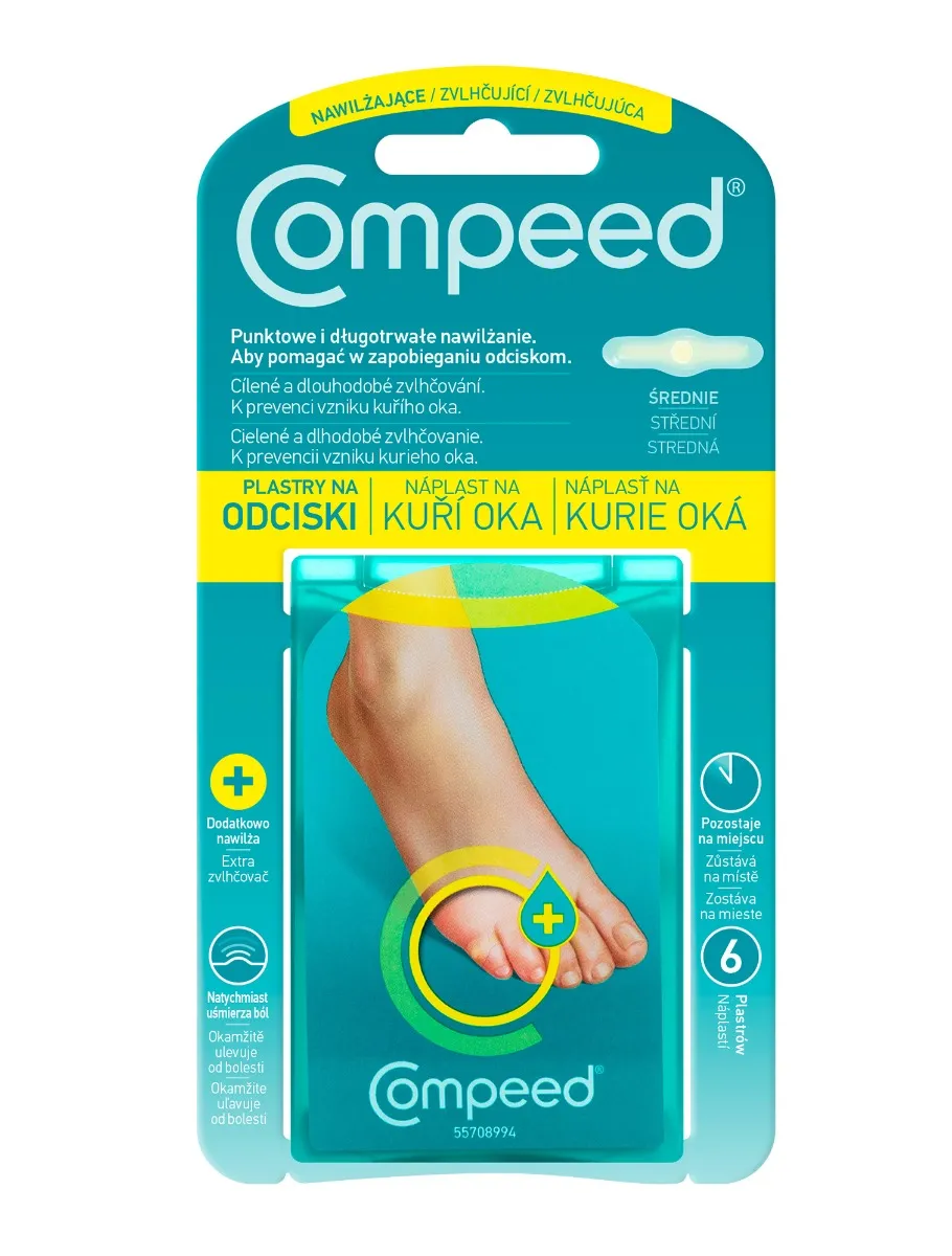 Compeed Náplast na kuří oka MOIST 6 ks