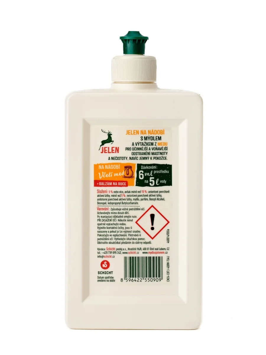 Jelen Na nádobí včelí med 500 ml