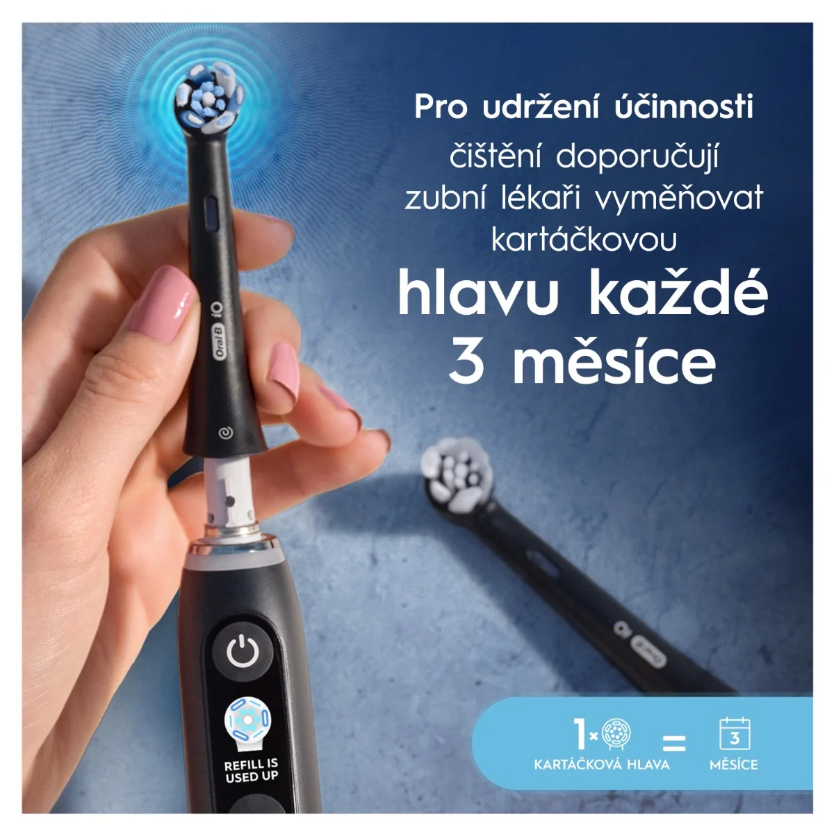 Oral-B iO Series Ultimate Clean kartáčkové hlavy 4 ks černé