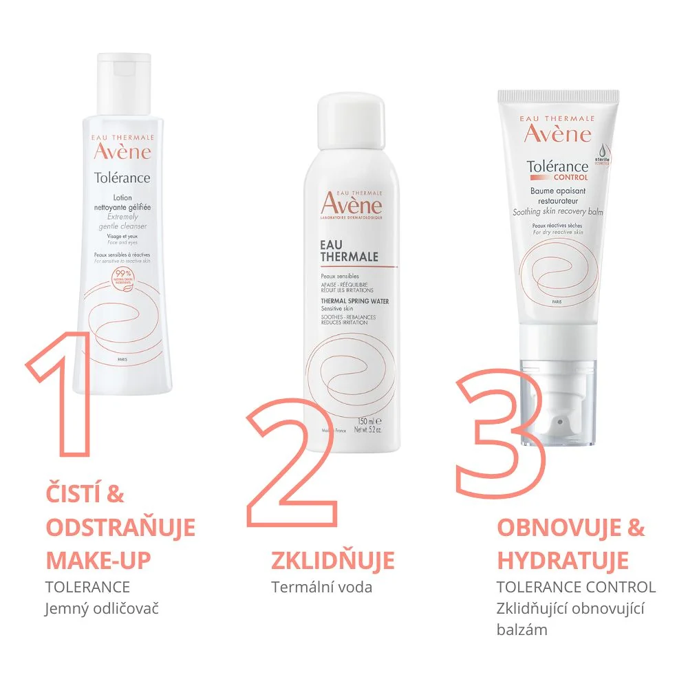 Avène Tolerance Velmi jemný odličovač pro citlivou až reaktivní pleť 200 ml
