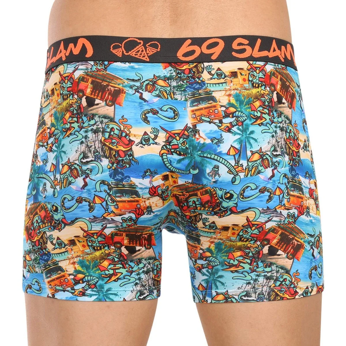 69SLAM Pánské boxerky fit beach bugger dylan (MBYBHG-PO) M