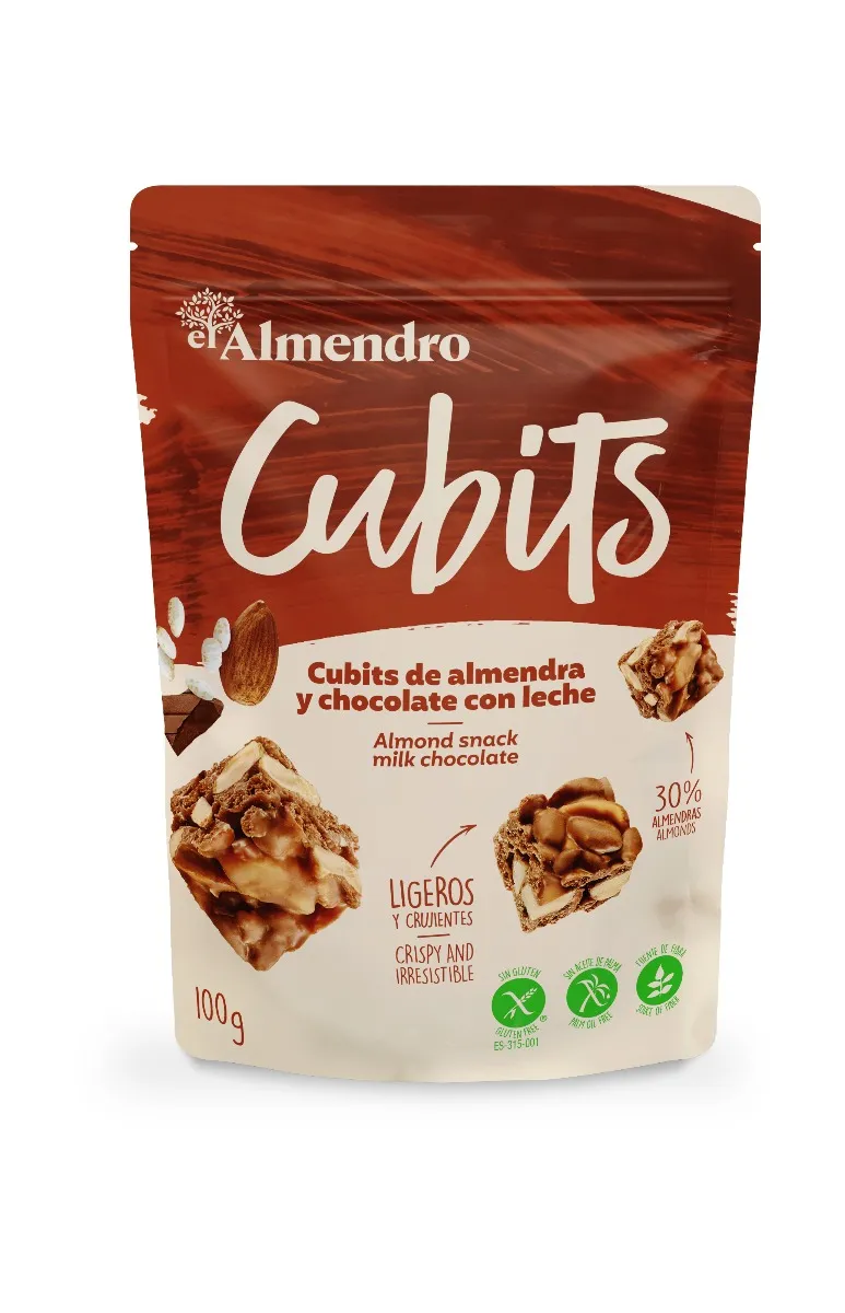 ALMENDRO CUBITS Mandle s mléčnou čokoládou 25 g