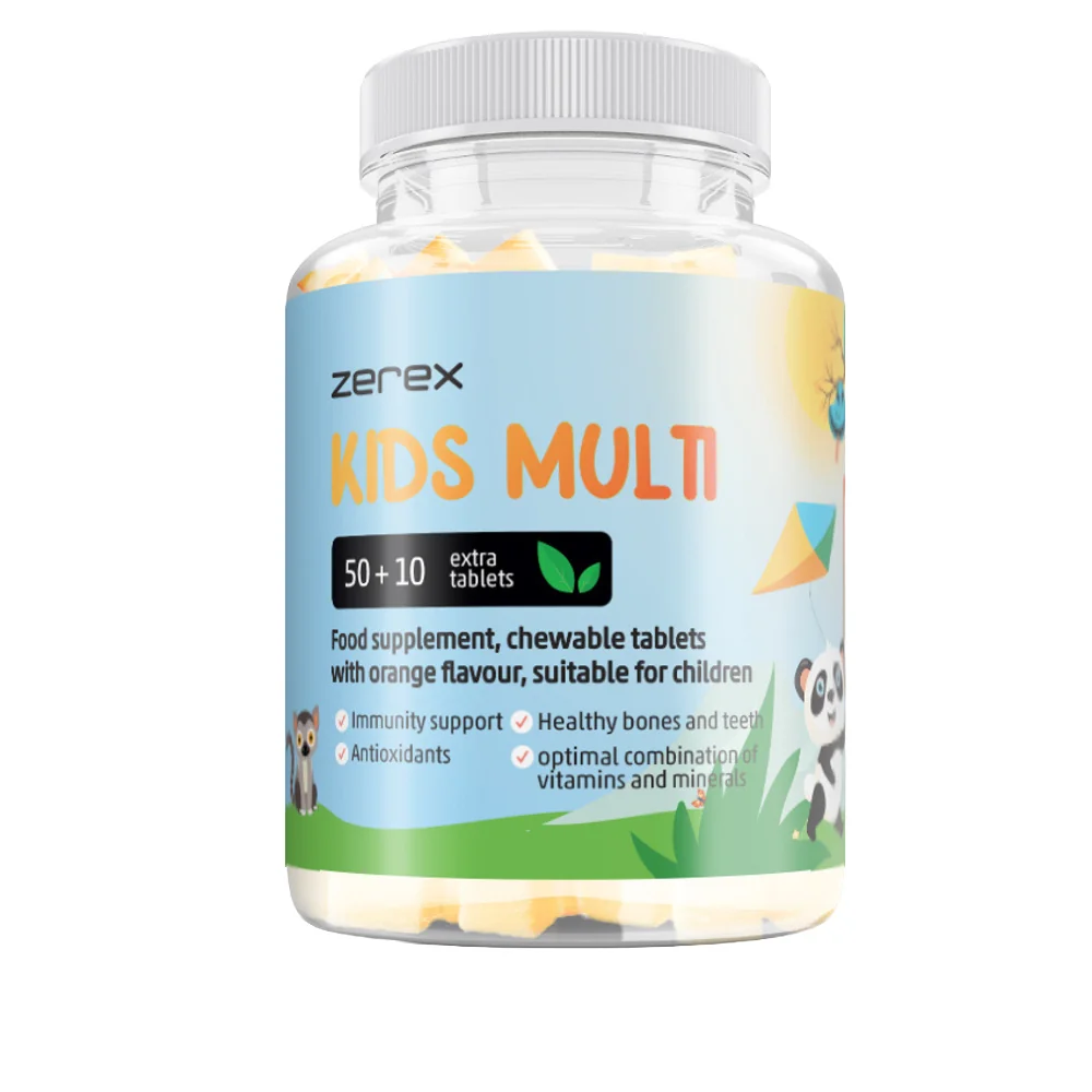 Zerex Kids Multi 60 cucavých tablet pomeranč