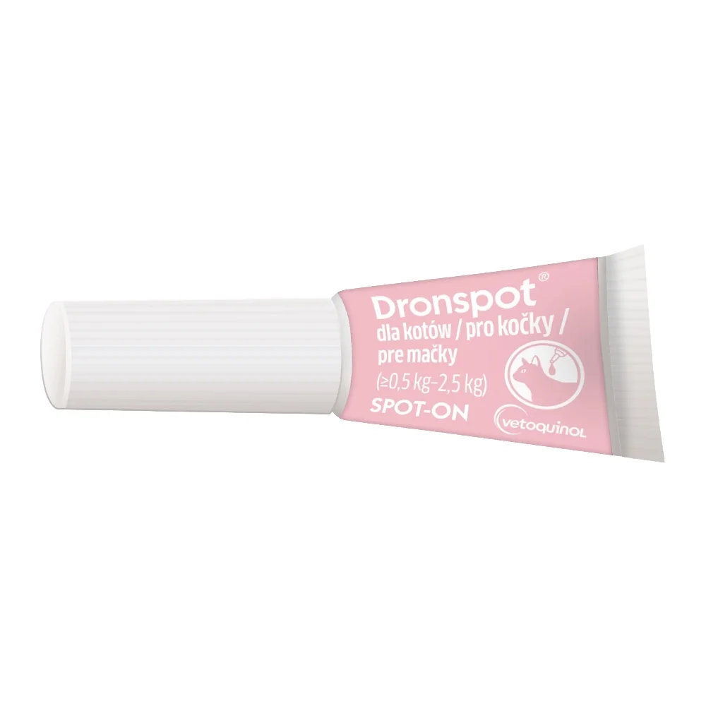 Dronspot 30 mg/7,5 mg pro malé kočky spot-on 2x0,35 ml