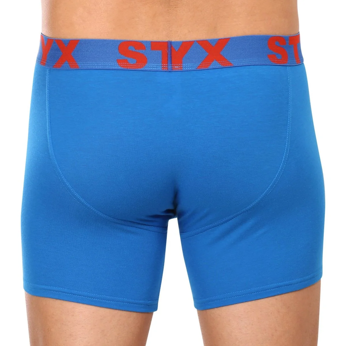 Styx 3PACK pánské boxerky long sportovní guma modré (3U1167) L