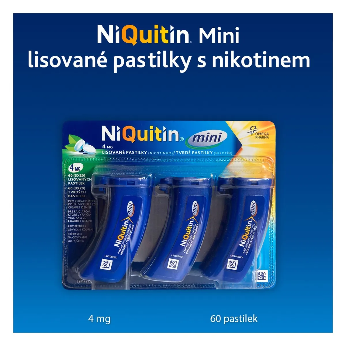 Niquitin mini 4 mg 3x20 lisovaných pastilek