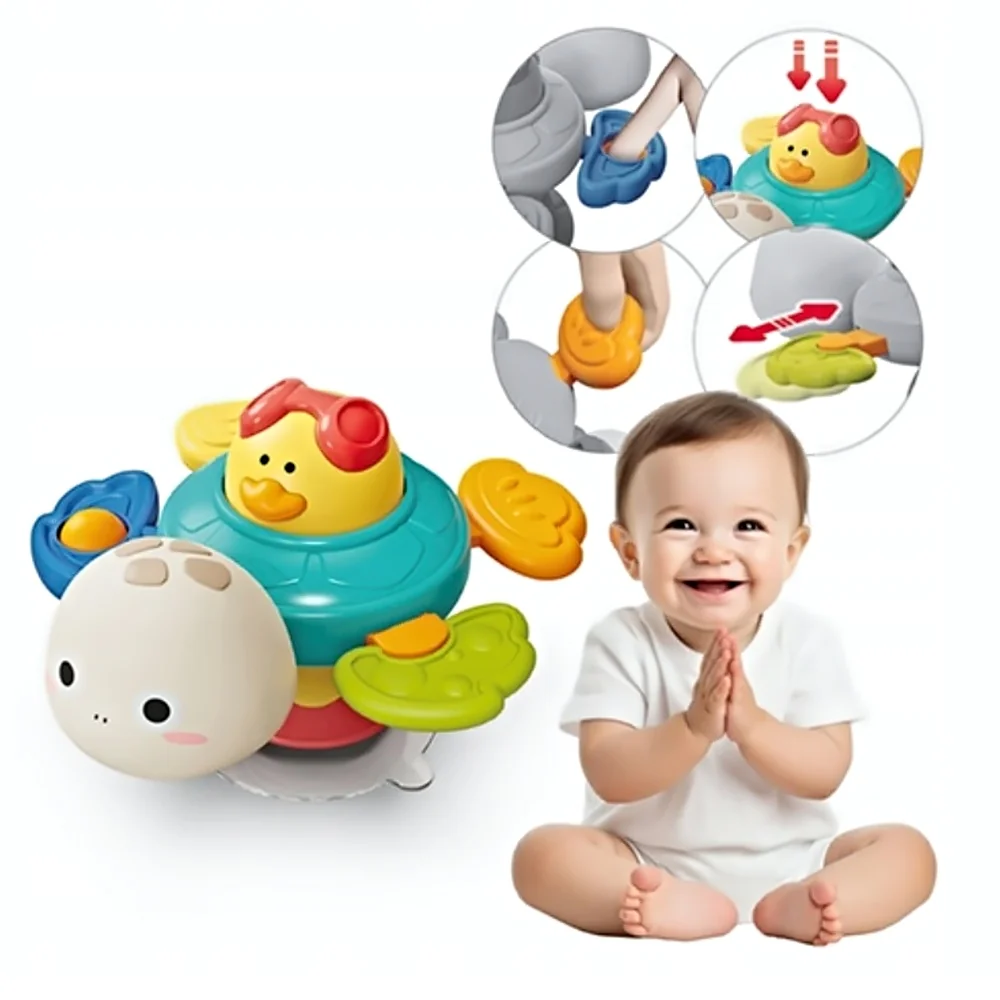 Babyono Senzorická hračka s přísavkou ŽELVIČKA