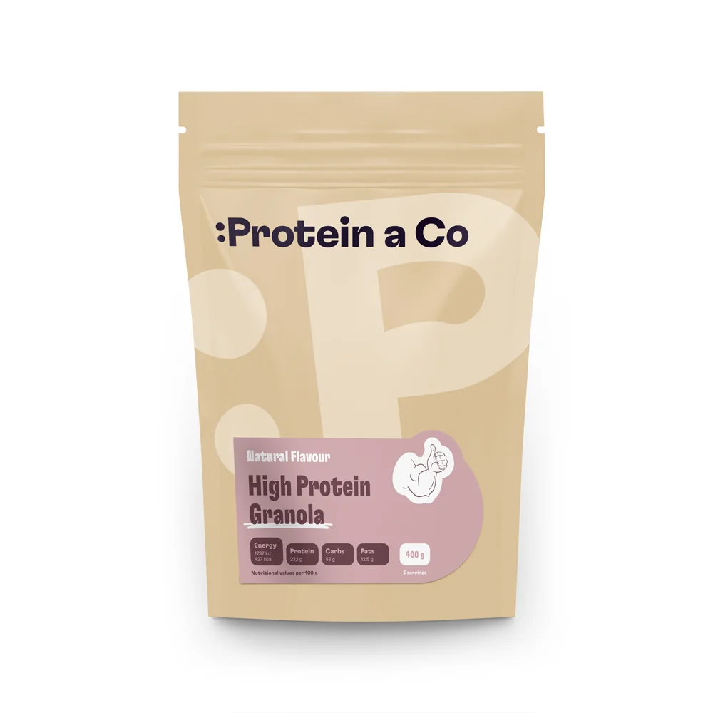 Protein&Co Granola high protein, 400 g Bez příchutě