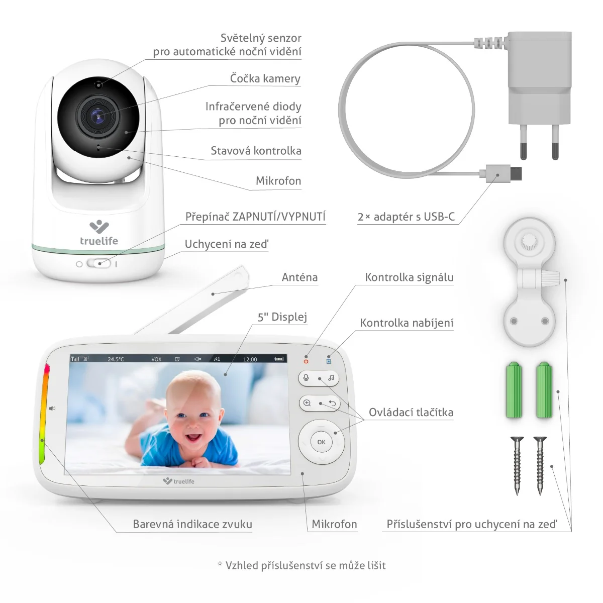 Truelife NannyCam R5 360° rotační chůvička