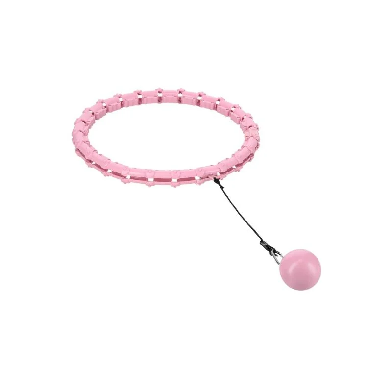 HMS Masážní hula hoop HHW02 se závažím růžová