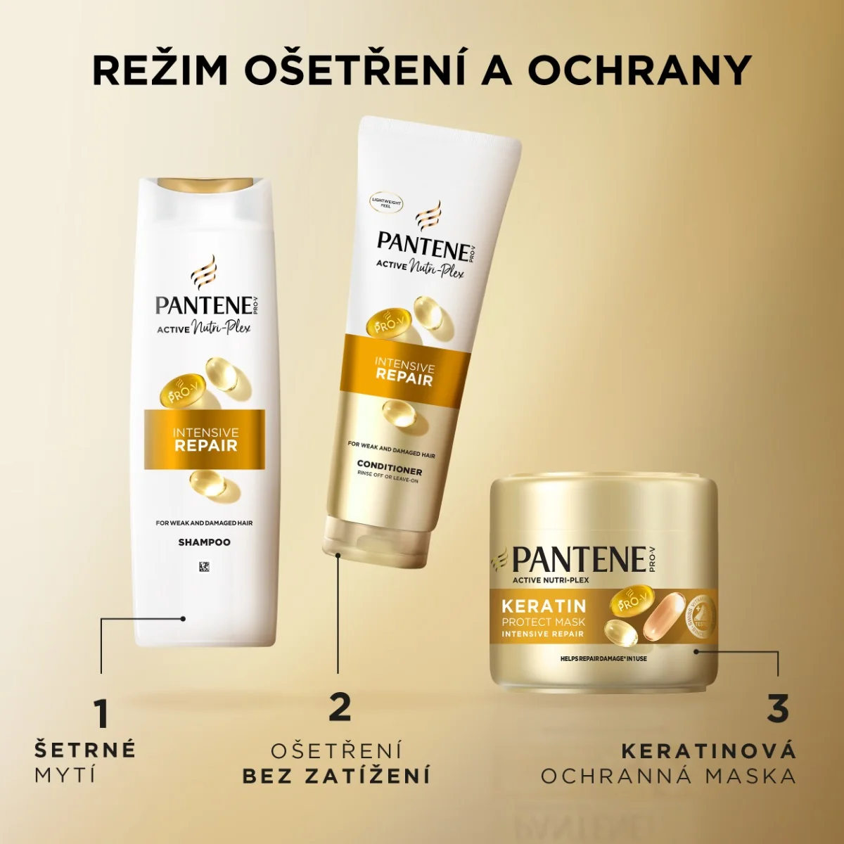 Pantene Pro-V Intensive Repair sérum na vlasy 3x15 ml