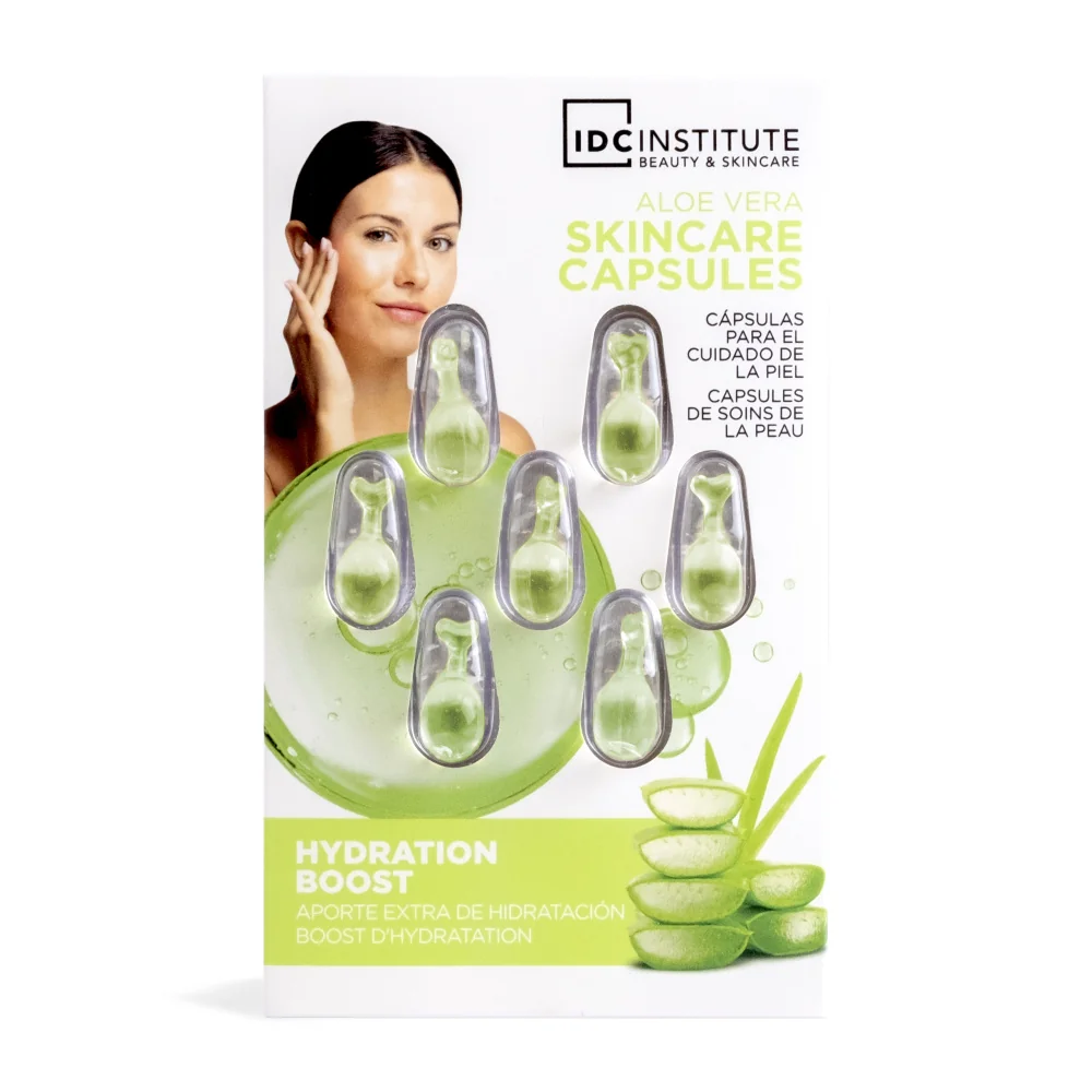 IDC Institute NATURAL ELEMENTS Hydratační kapsle s aloe vera 7 ks