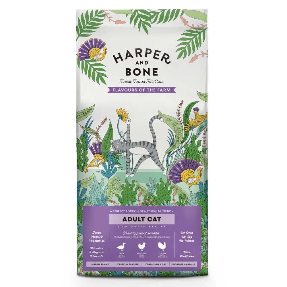 Harper and Bone Cat Adult příchutě farmy 5 kg 