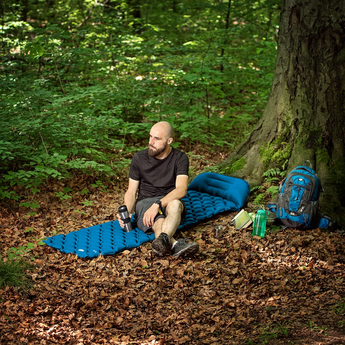 Nils Turistická karimatka NC4006 modrá