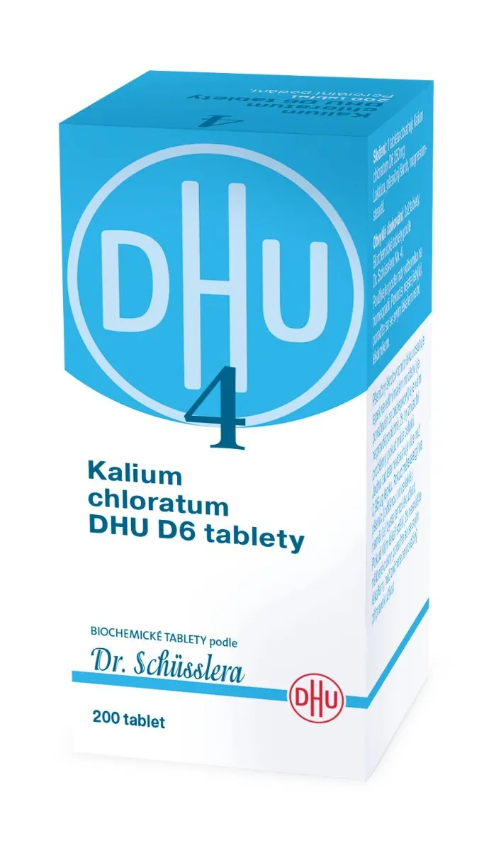 Schüsslerovy soli Kalium chloratum DHU D6