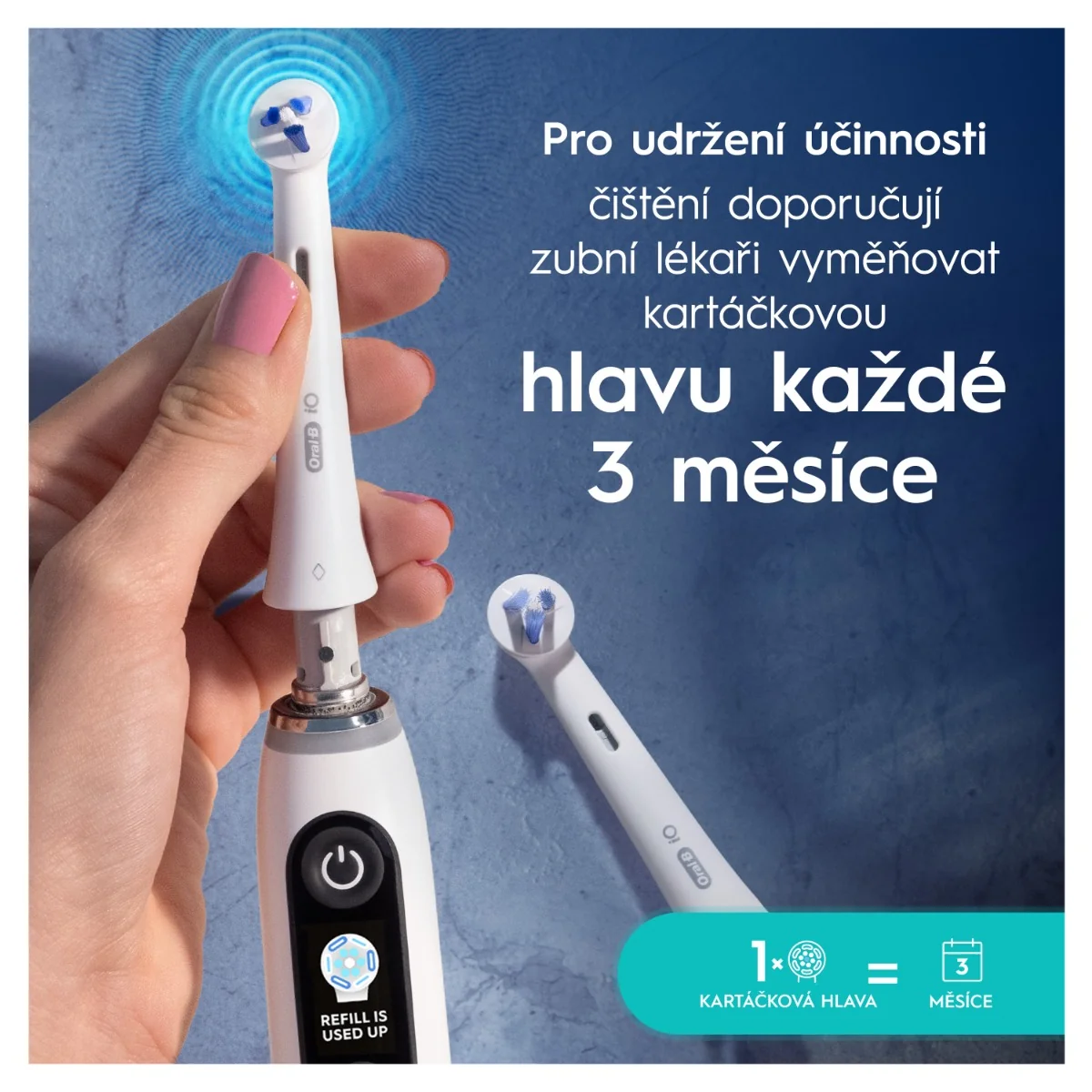 Oral-B iO Interdental Clean kartáčkové hlavy 2 ks bílé