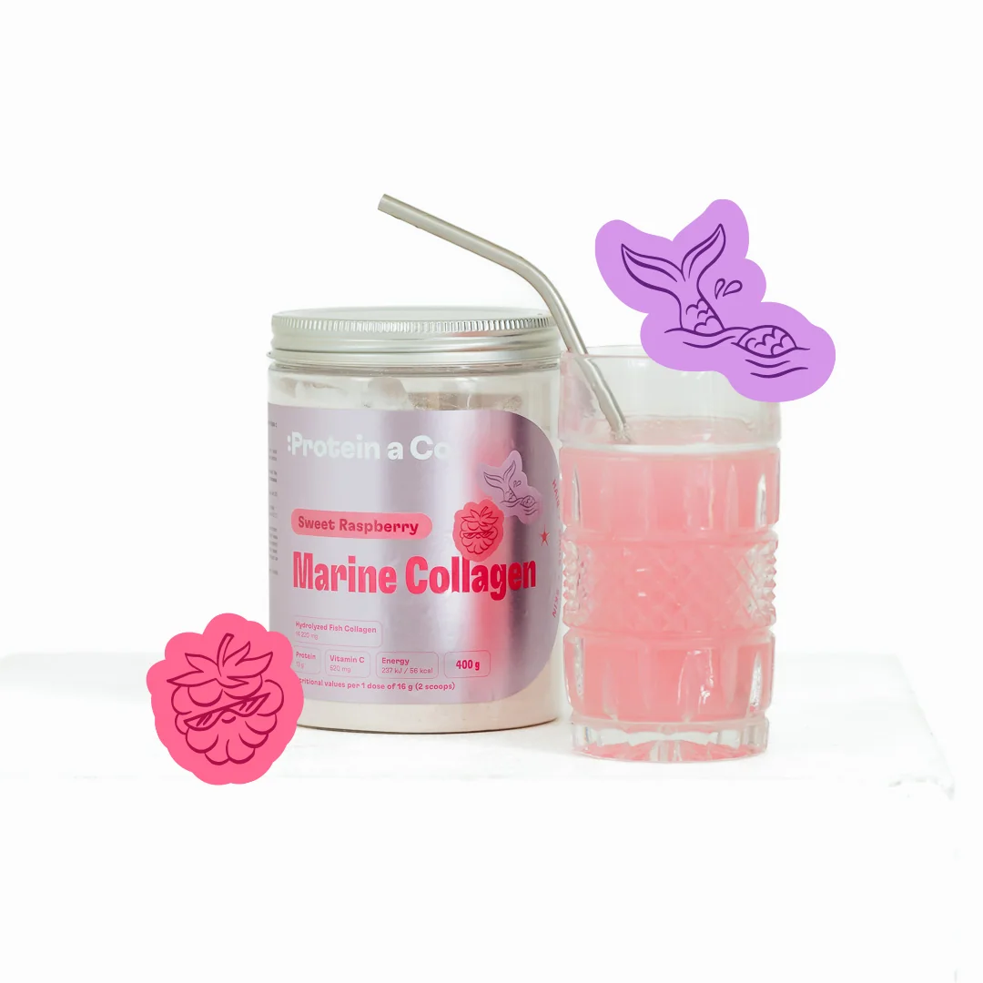 Protein a Co Marine Collagen 400 g, Blood orange