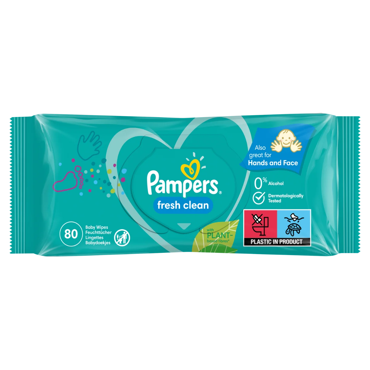 Pampers Fresh Clean vlhčené ubrousky 15x80 ks