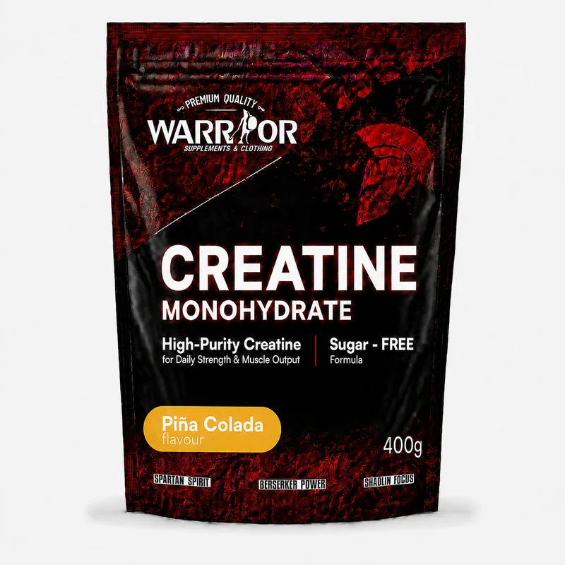 Warrior Kreatin monohydrát v práškové formě 400g Piňa Colada