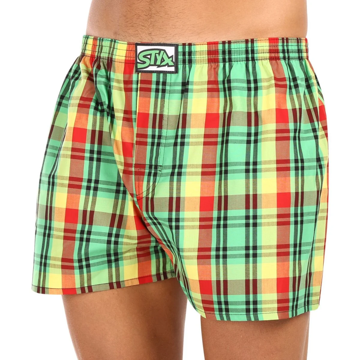 Styx Pánské trenky klasická guma nadrozměr vícebarevné (E1018) 3XL