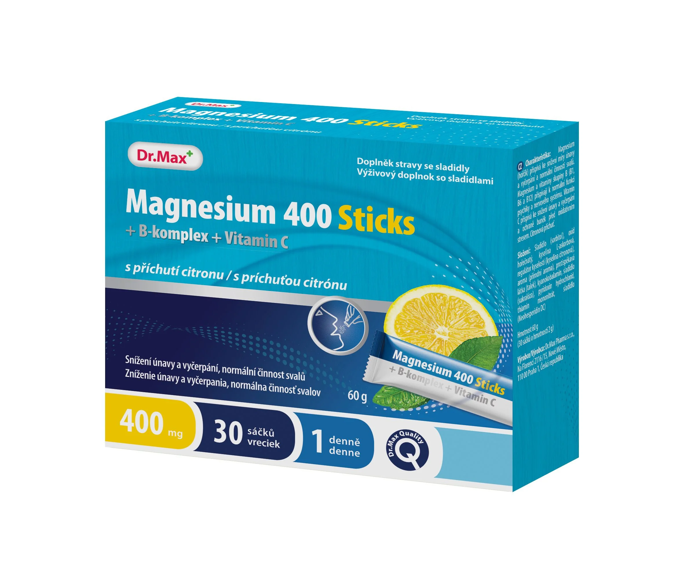 Dr. Max Magnesium 400 Sticks 30 sáčků