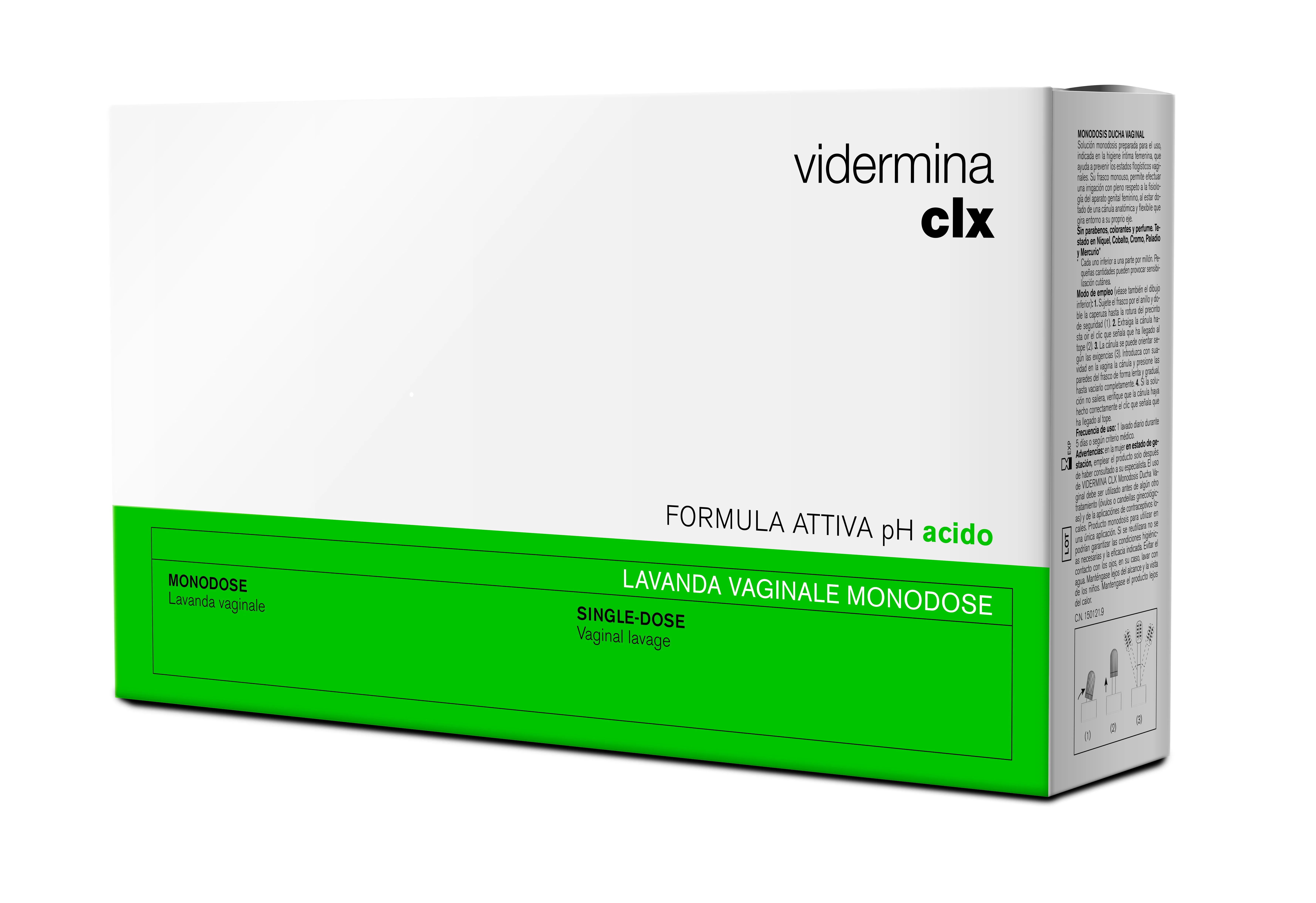 Vidermina CLX 0,2%  vaginální výplach pH5.5 5x140 ml