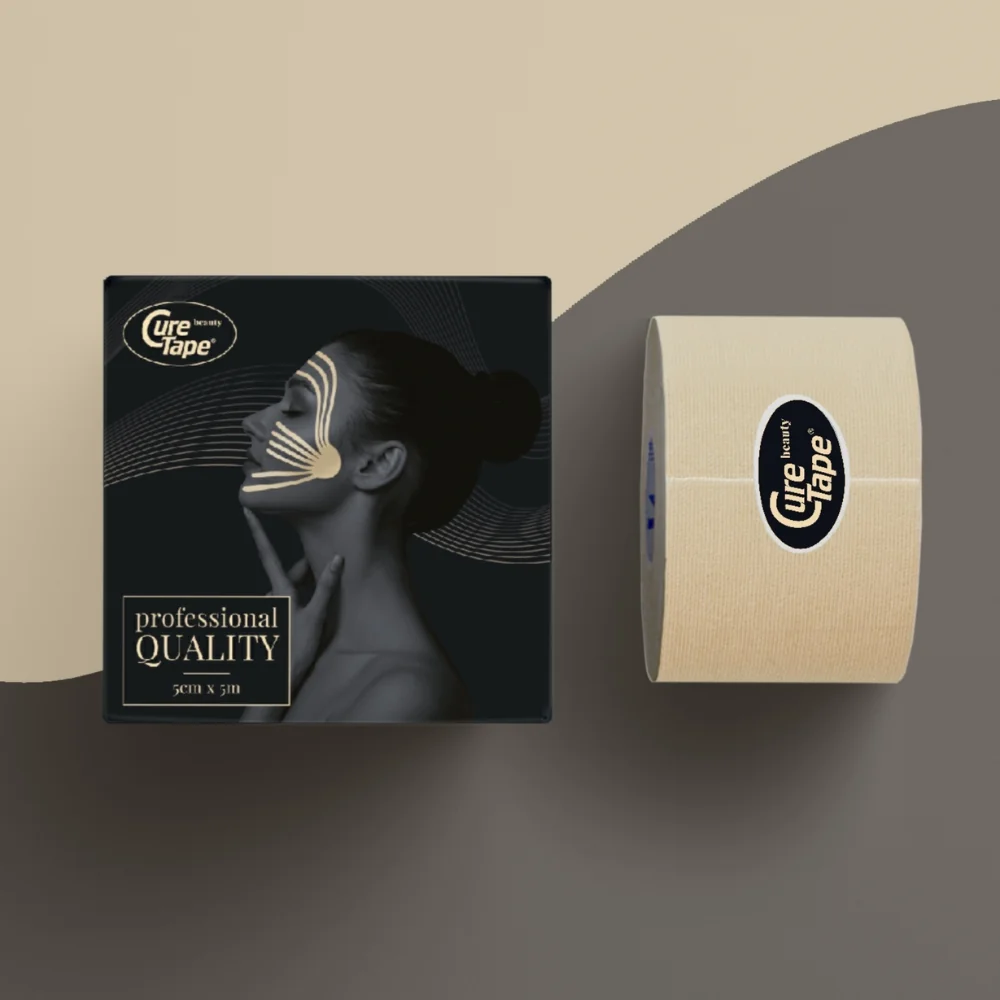 CureTape Beauty 5 cm x 5 m kosmetický tejp béžový