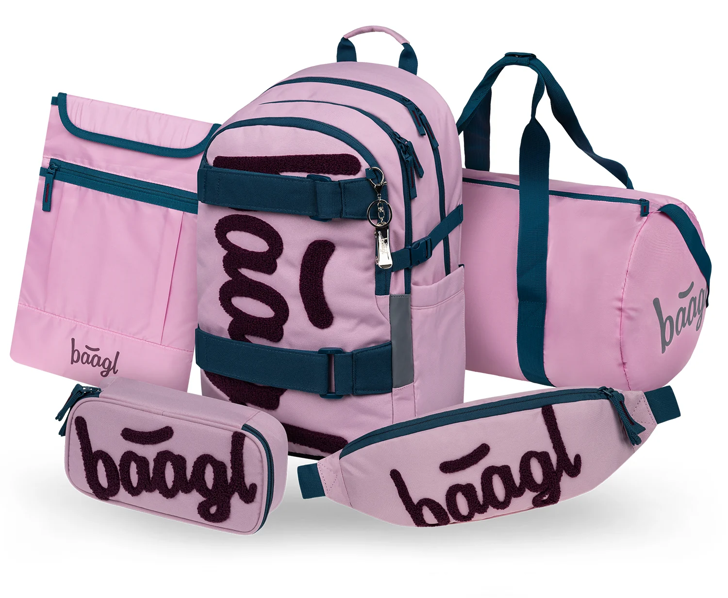 Baagl Školní set Skate Rose II