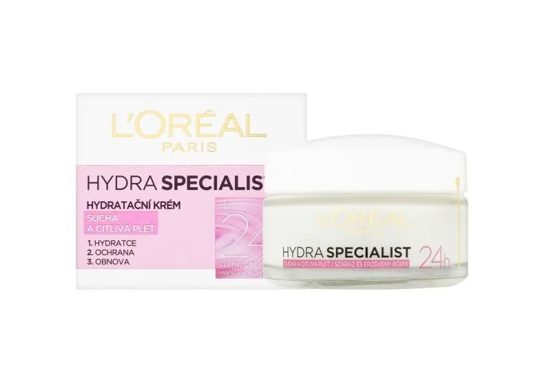 Loréal Paris Hydra Specialist hydratační denní krém pro suchou a citlivou pleť 50 ml