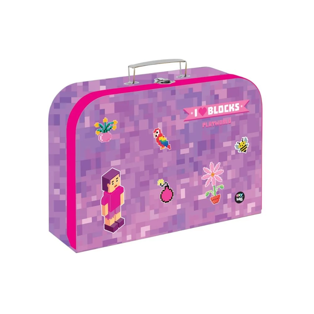 Oxybag Kufřík na výtvarku Playworld Girl, 34 cm, lamino