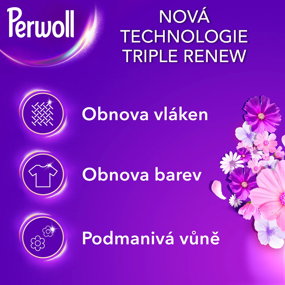 Perwoll Prací gel Blossom 3 l 60 dávek