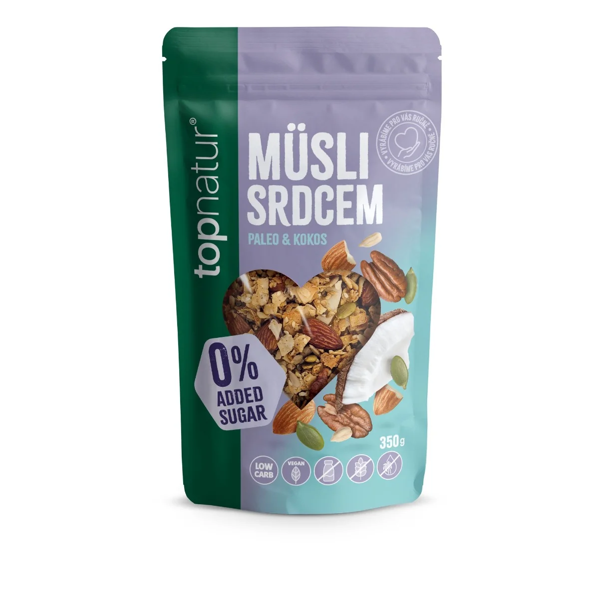 Topnatur Müsli srdcem Paleo&Kokos Low Carb 350 g