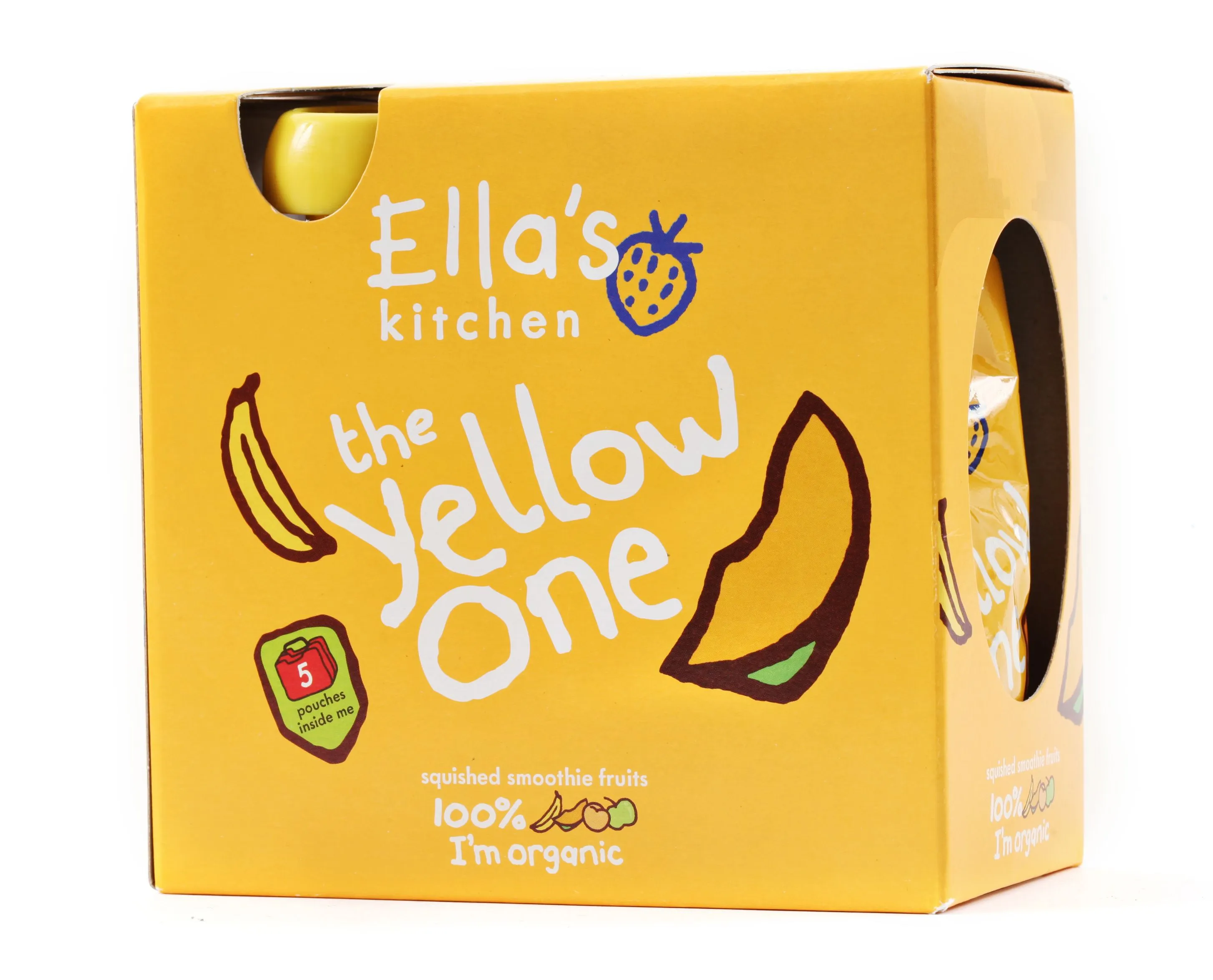 Ellas Kitchen BIO Ovocné pyré Yellow One Banán kapsička 5x90 g