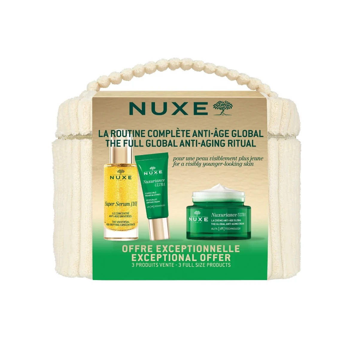 Nuxe Nuxuriance Ultra & Super Serum Dárková sada proti stárnutí pleti 3 ks