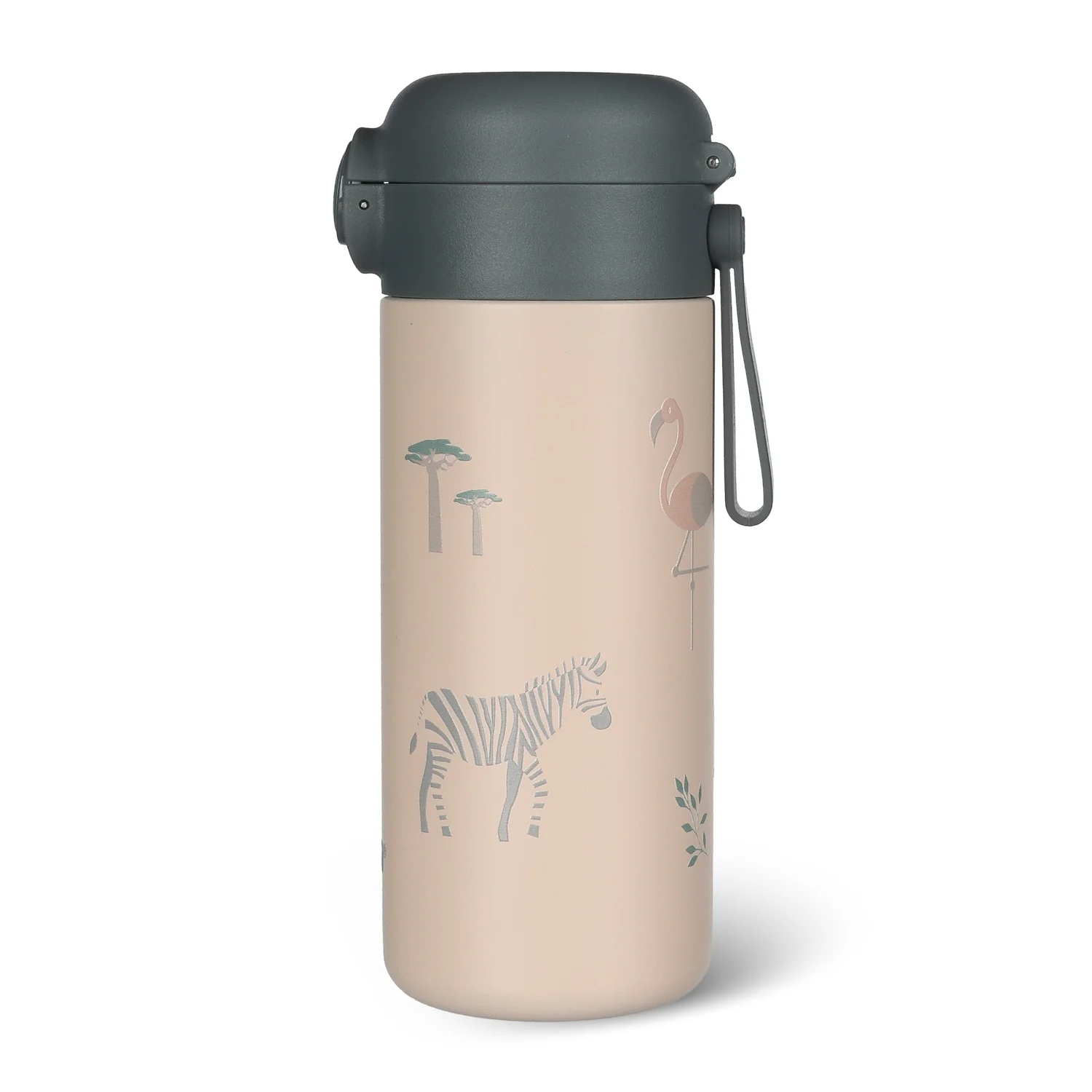 Zopa Termoska na tekutiny s brčkem a silikonovým držákem 350 ml, Safari 3