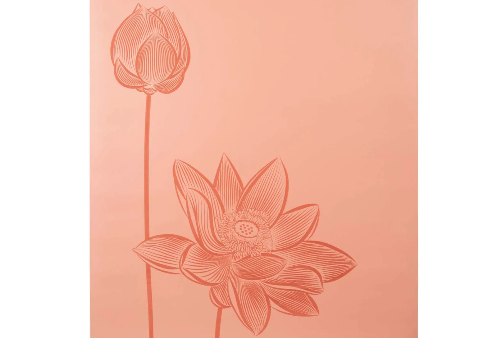 SharpShape Podložka na jógu PU FLOWER peach 