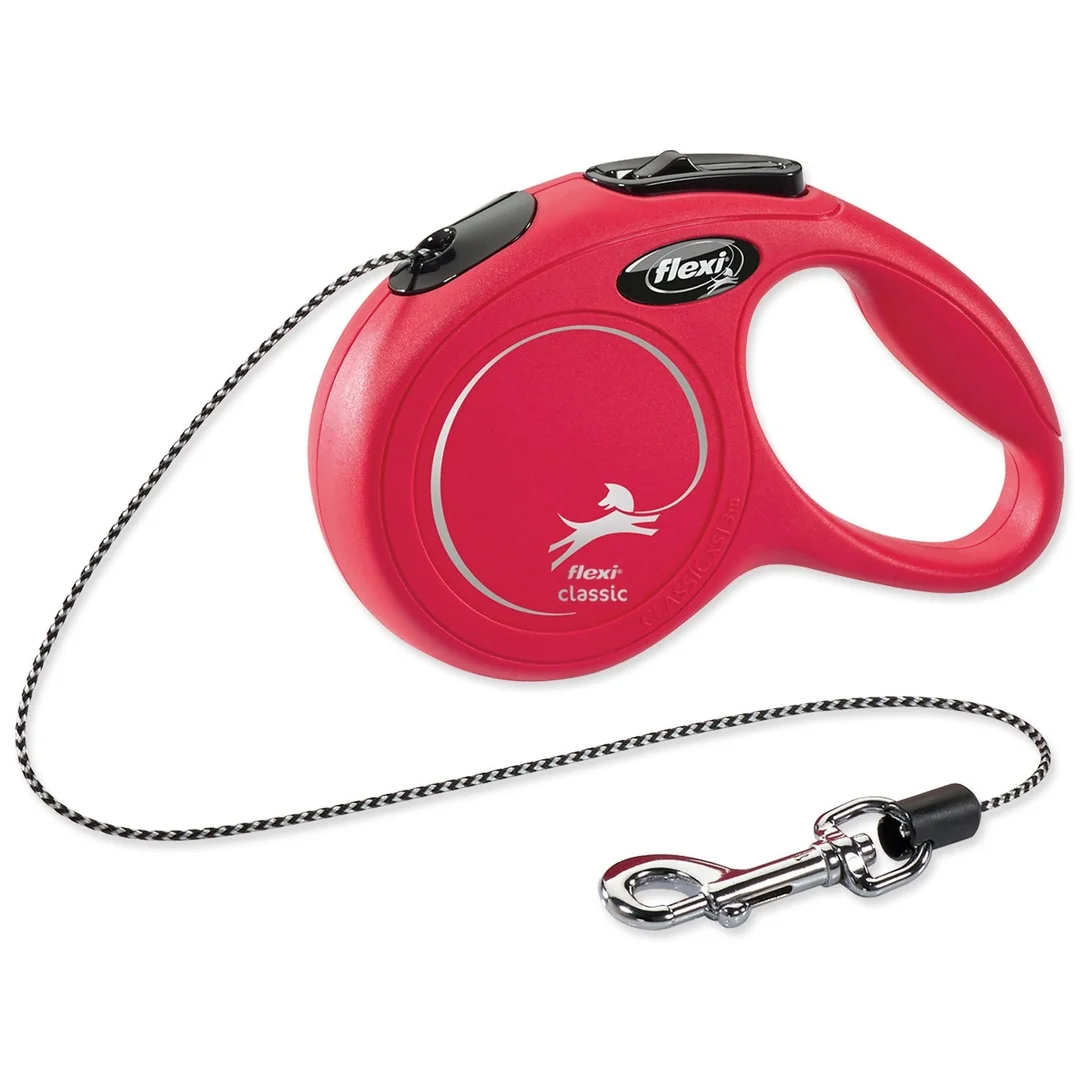 Flexi Vodítko Classic New lanko XS červené 3m