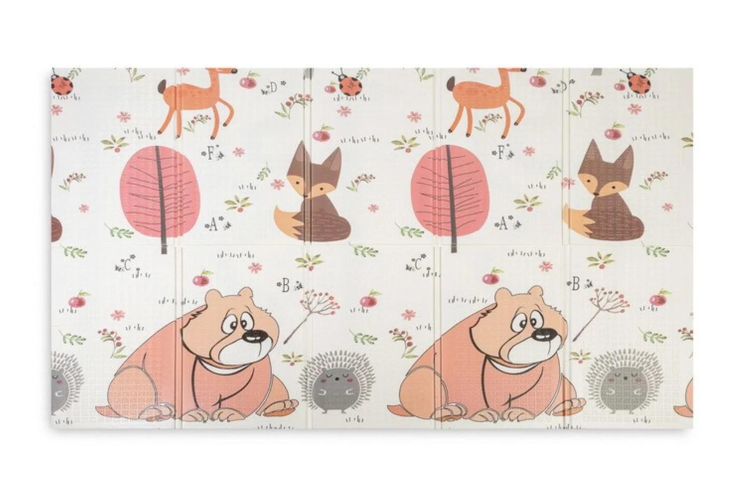 Toyz Forest Multifunkční pěnová podložka 200×150 cm – oboustranná, taška