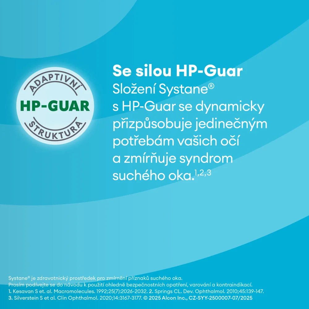 Systane Hydration bez konzervačních látek zvlhčující oční kapky 10 ml
